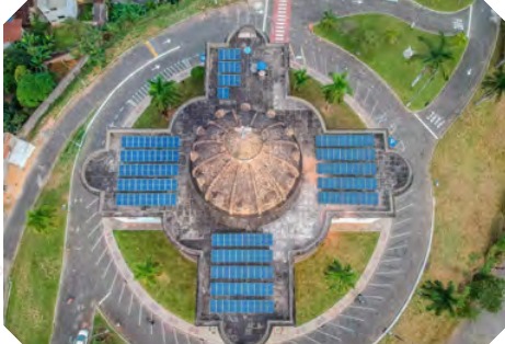 Sistema solar na Paróquia São José apresentado no portfólio T8M